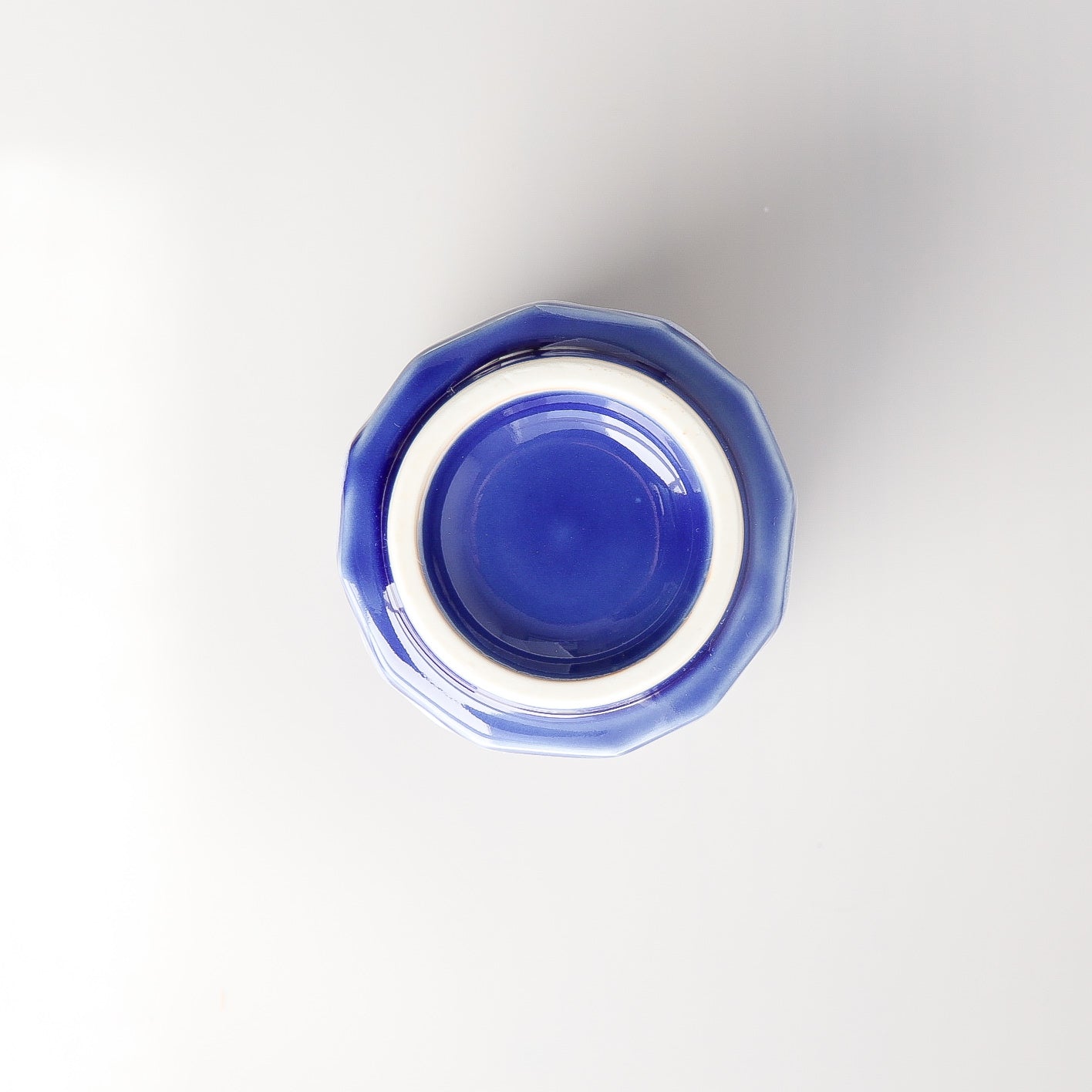 Uba Blue Shino Diamond Sushi Tea Cup 320ml