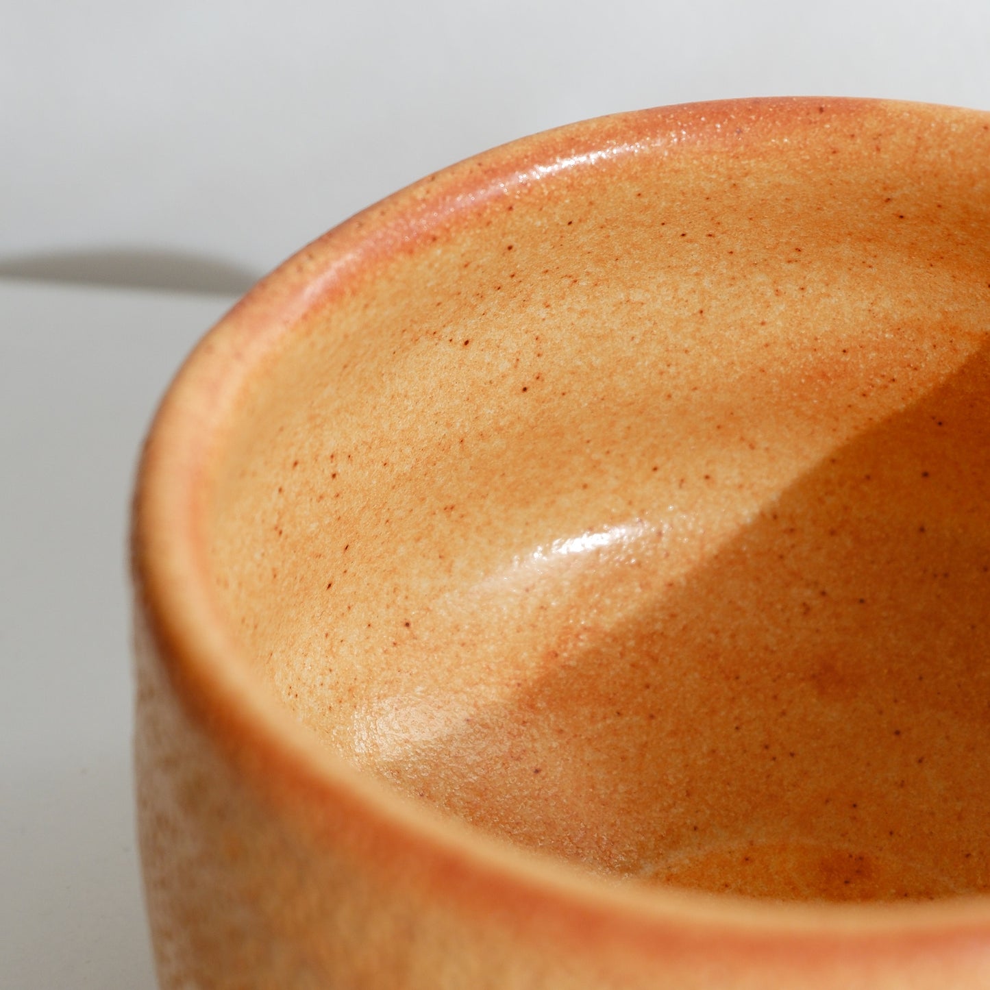 Uba Matcha Bowl - Orange Shino