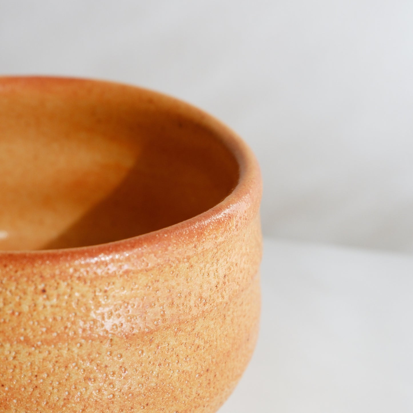 Uba Matcha Bowl - Orange Shino