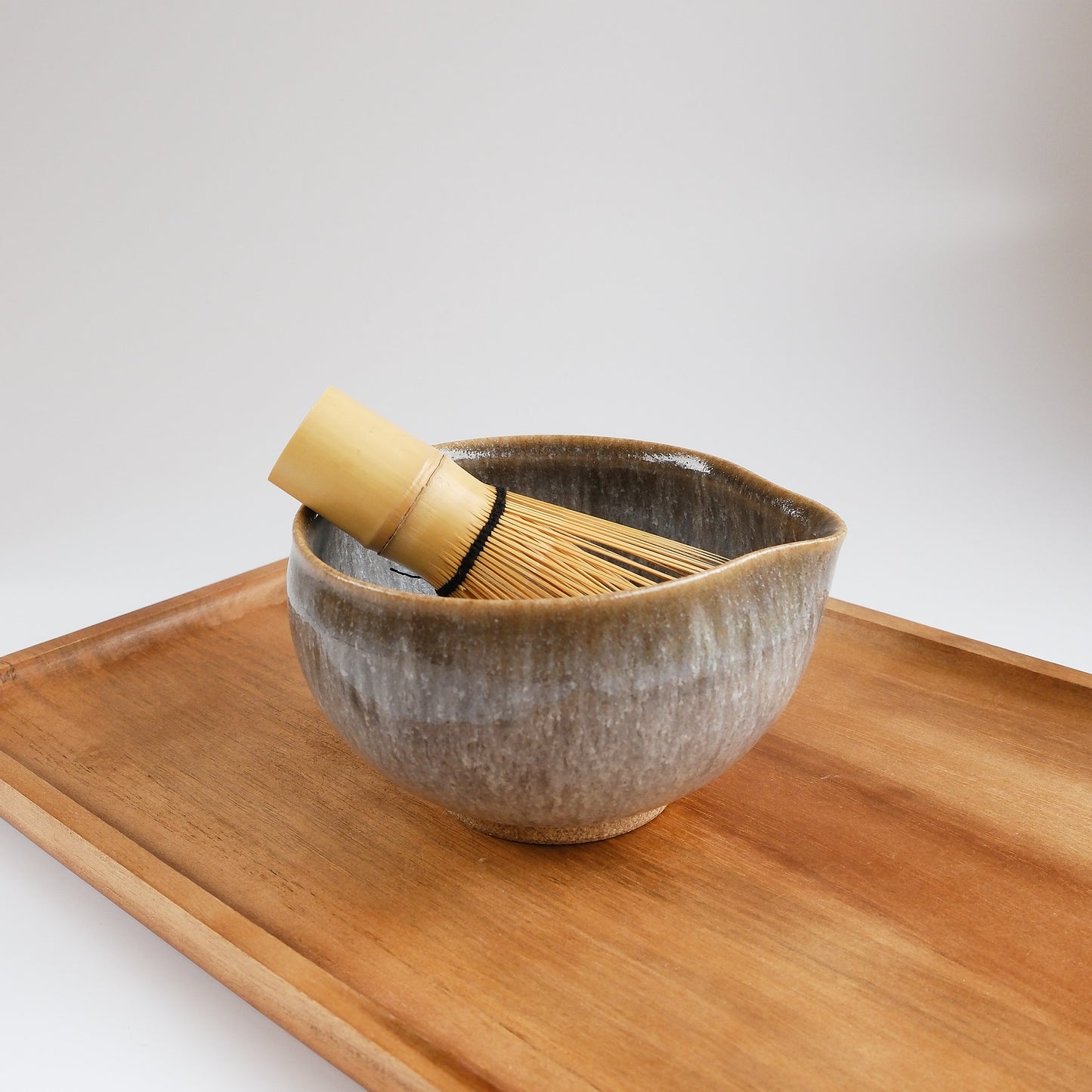 Uba Matcha Bowl with Spout - Sesame by Masamura