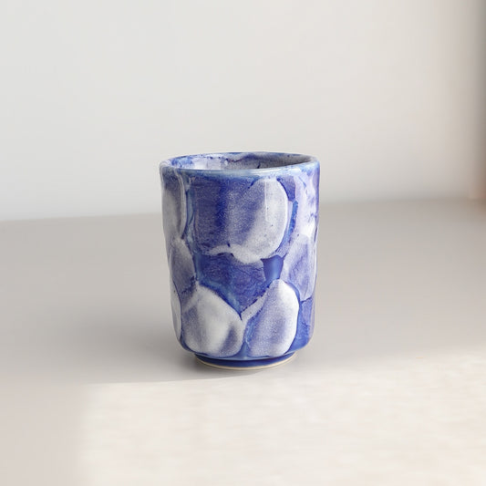 Uba Blue Shino Diamond Sushi Tea Cup 320ml