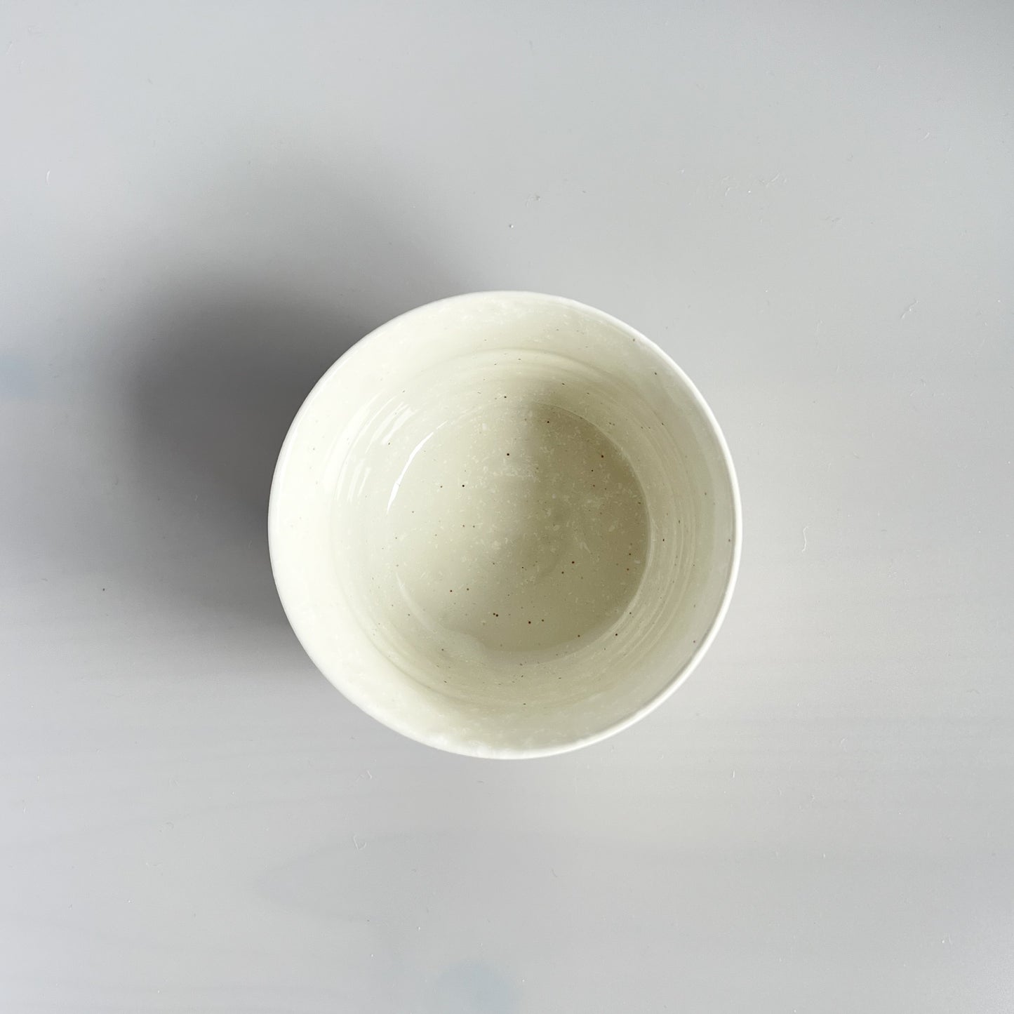 Uba Kiln Woven Chazuke Tea Matcha Bowl 12cm - White