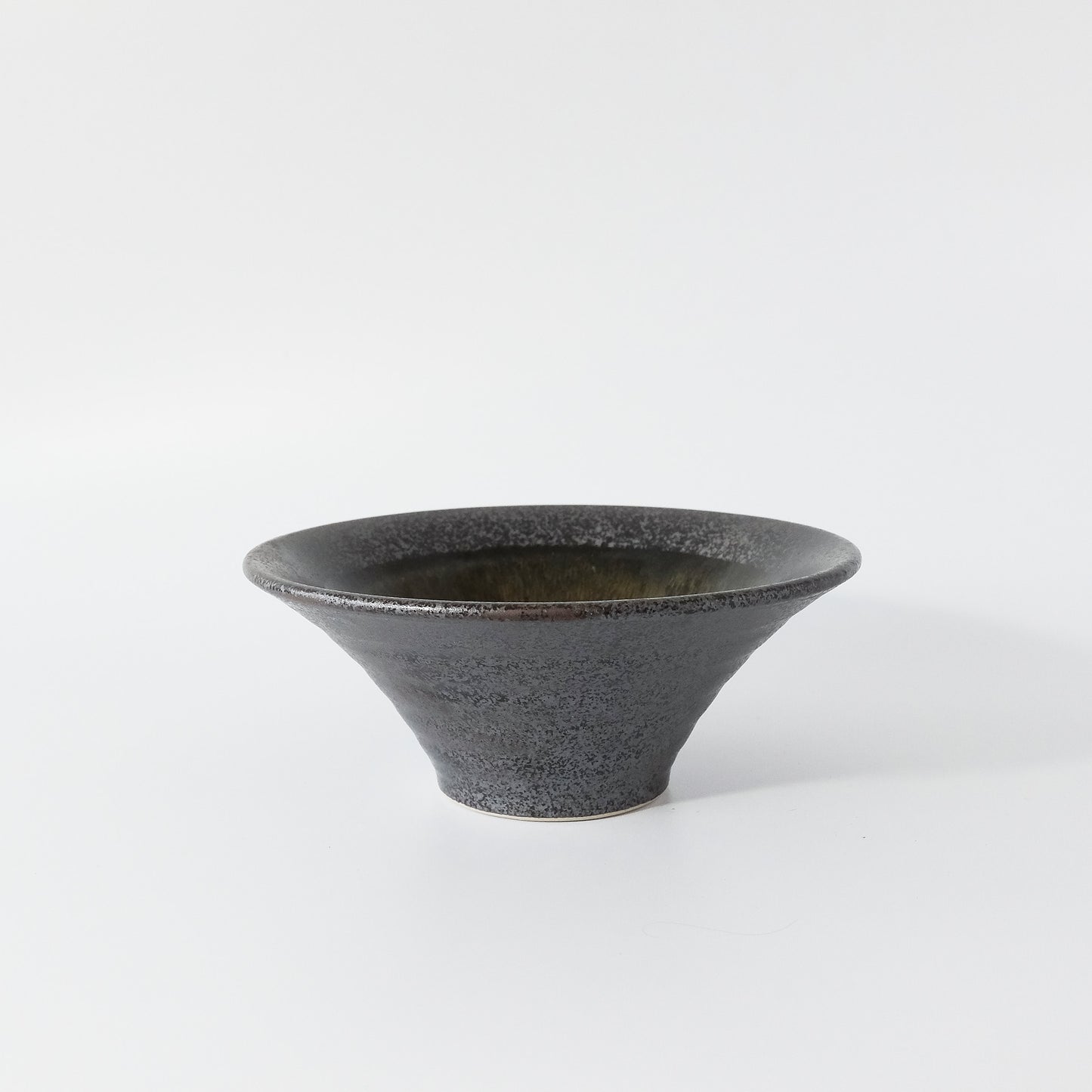 Uba Marbled High Stand Ramen Noodle Large Bowl 22cm- Green