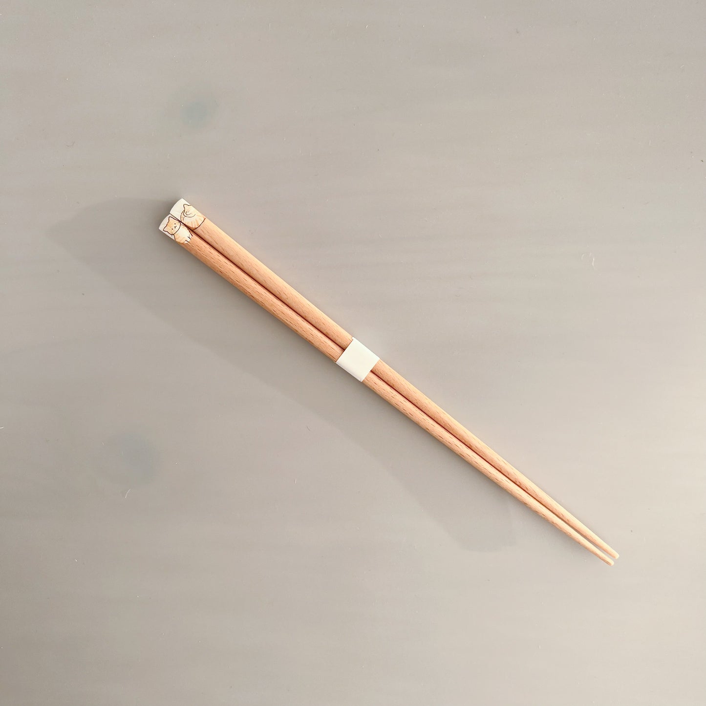 Uba Nyanmoniite Cat Chopsticks 22.5cm - Brown Tabby