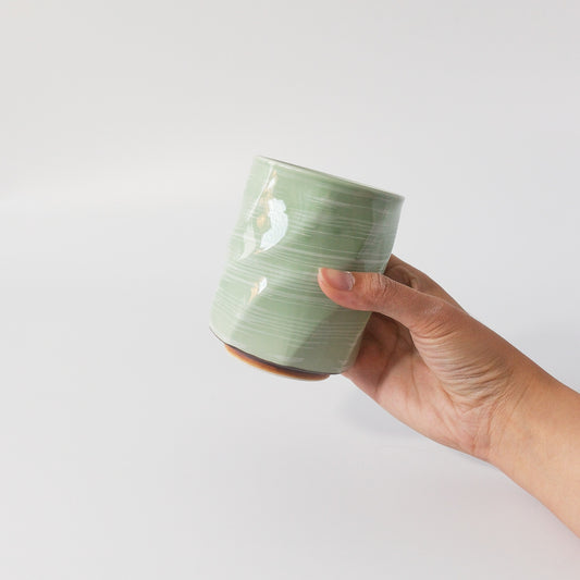 Uba Octagonal Sushi Tea Cup - Mint