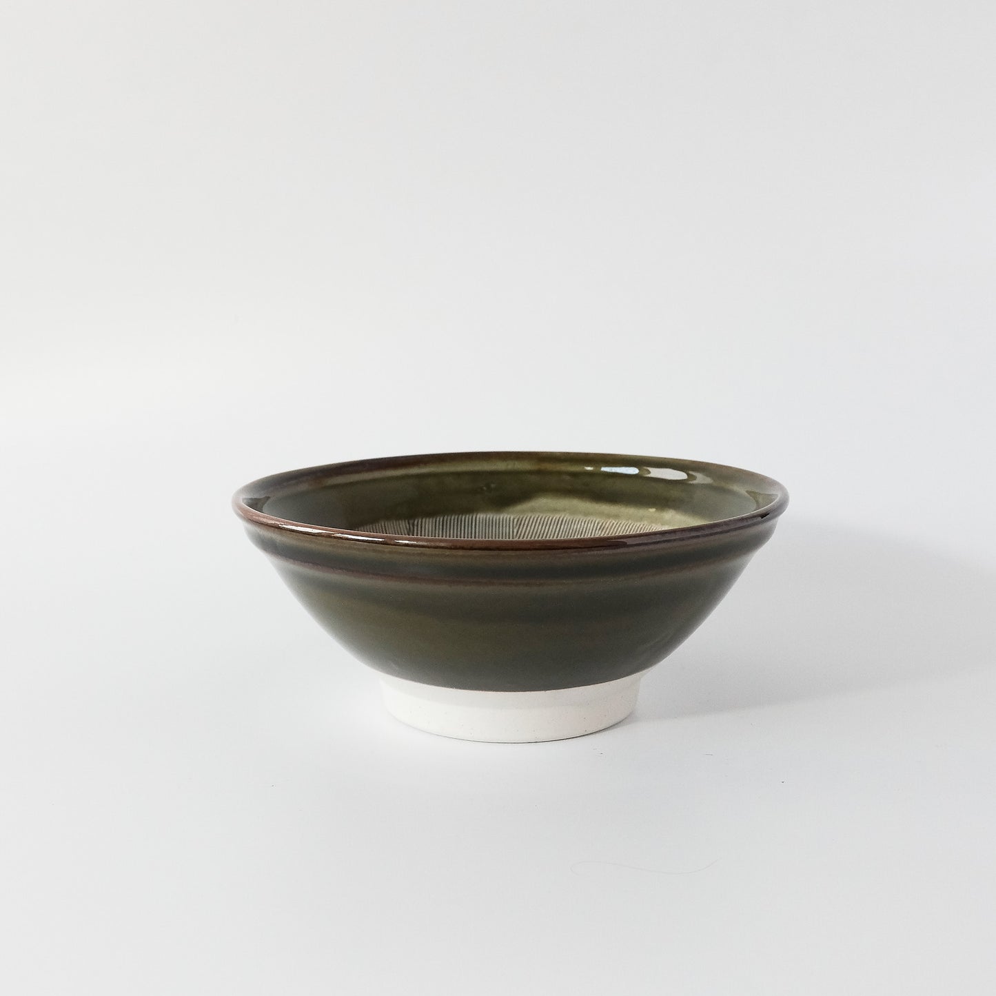 Uba Oribe Suribachi Ramen Noodle Bowl 22cm