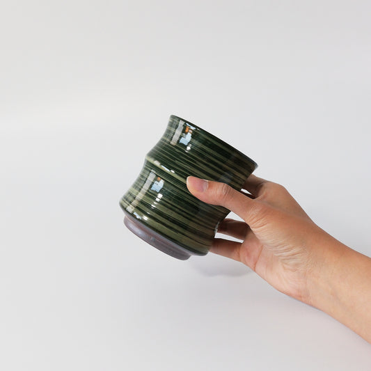 Uba Oribe Sushi Tea Cup - Bamboo
